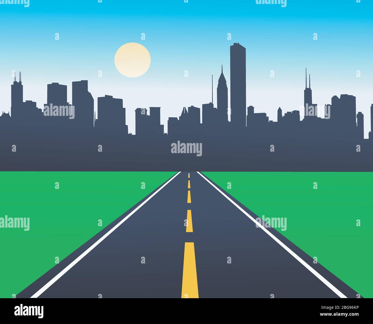 Vector illustration of urban skylines Stock Vector Image & Art - Alamy