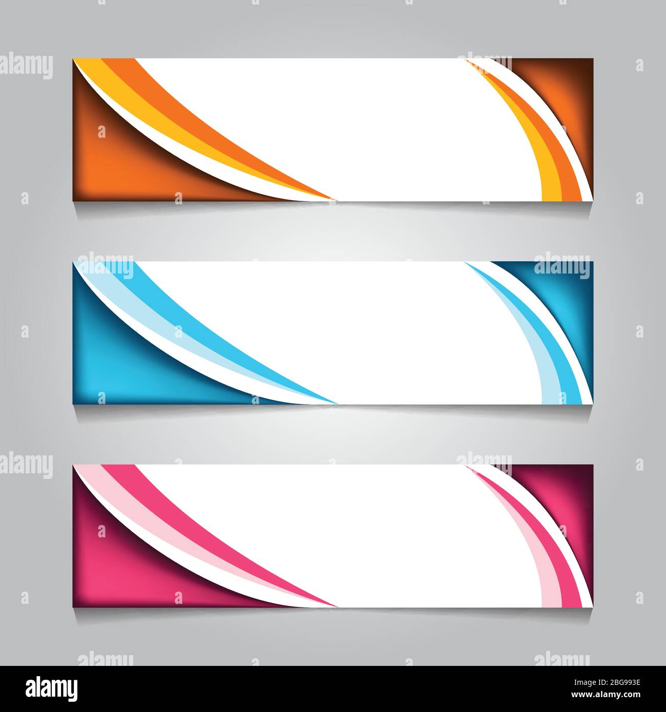 horizontal corporate web banner template. for print or promotion In Product Banner Template