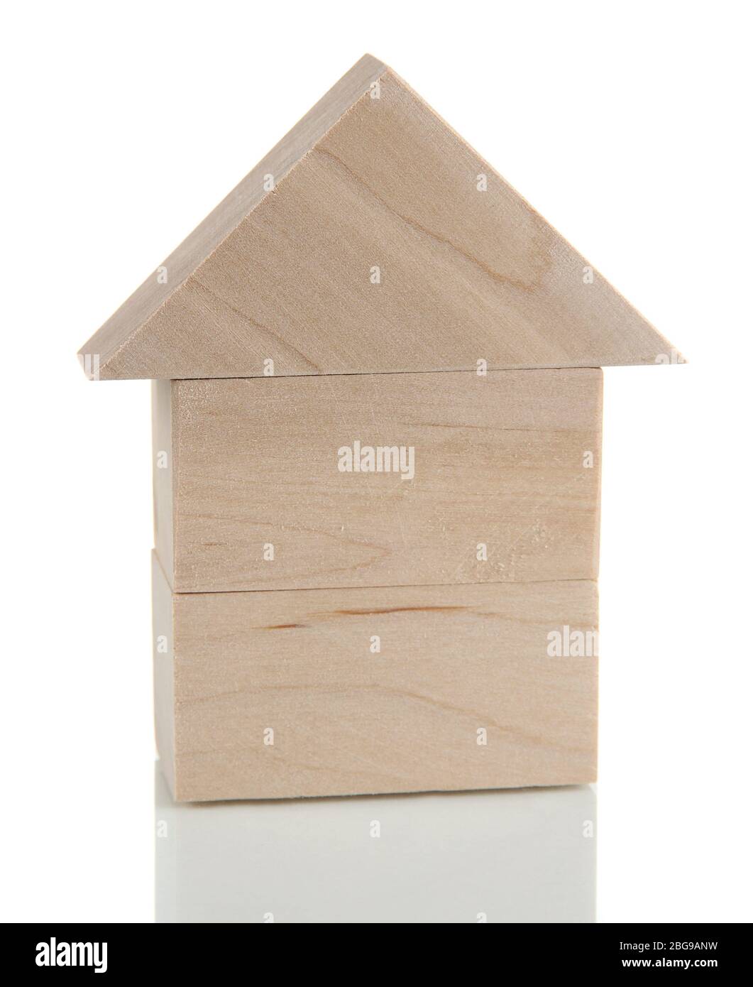 Wood house isolated on white Stock Photo - Alamy