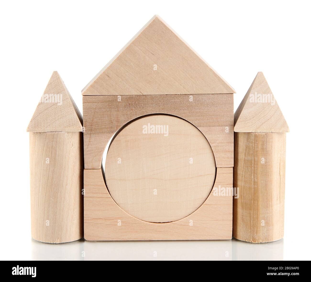 Wood house isolated on white Stock Photo - Alamy