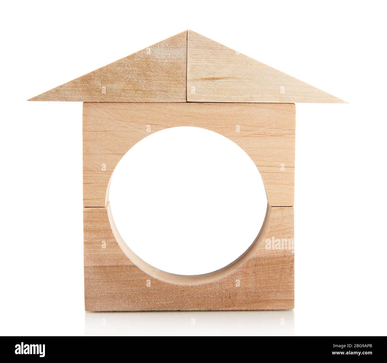 Wood house isolated on white Stock Photo - Alamy