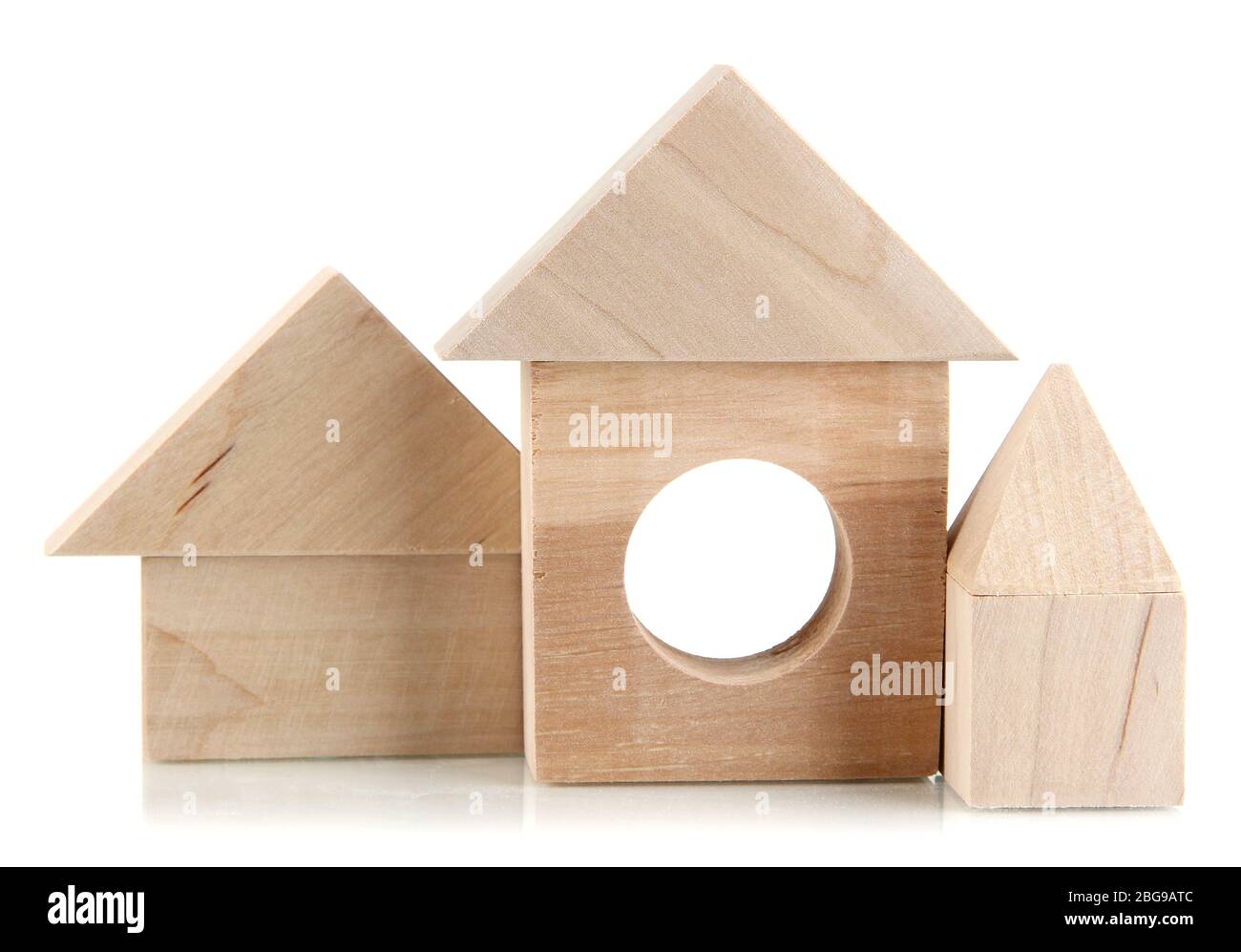 Wood houses isolated on white Stock Photo - Alamy