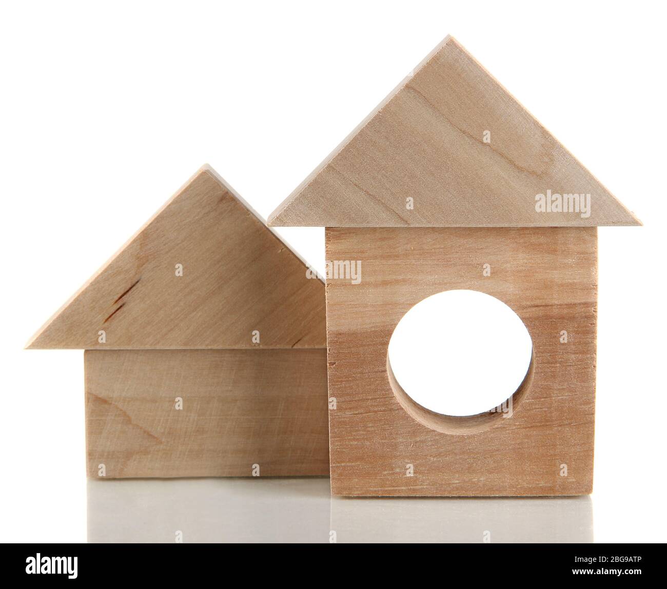 Wood houses isolated on white Stock Photo - Alamy