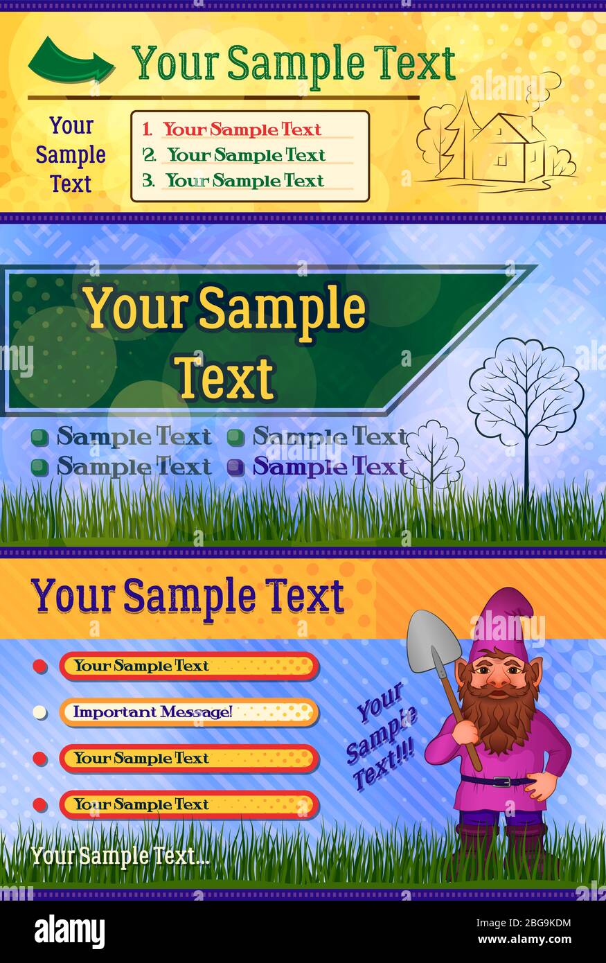 Promotional Garden Flyer Stock Vector