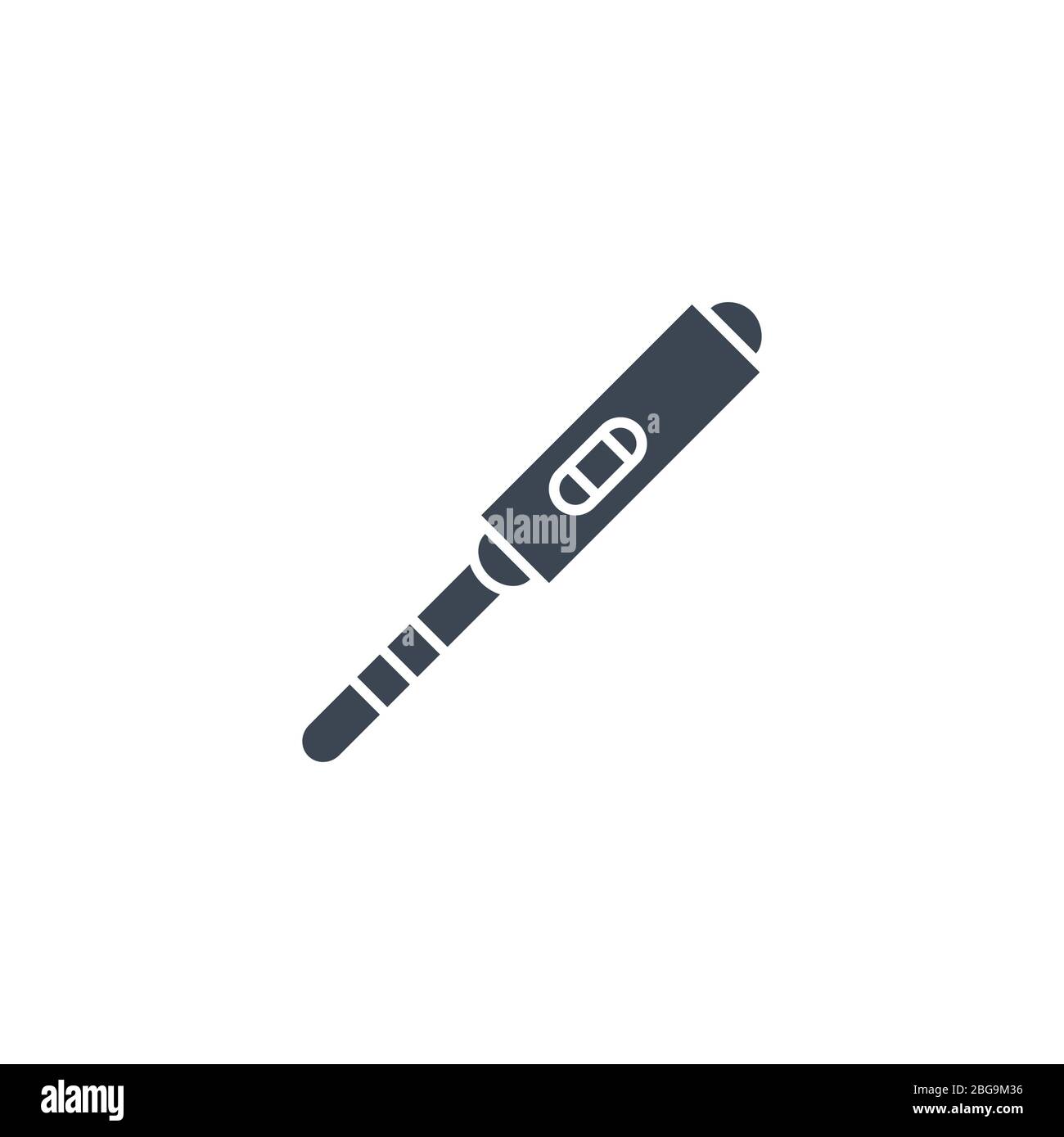 Pregnancy Test related vector glyph icon. Stock Vector