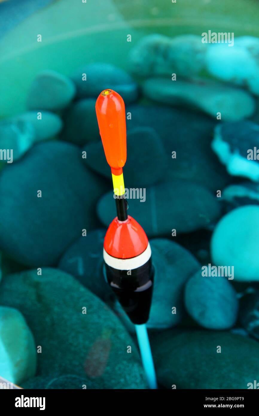 Fishing float in water closeup Stock Photo Alamy