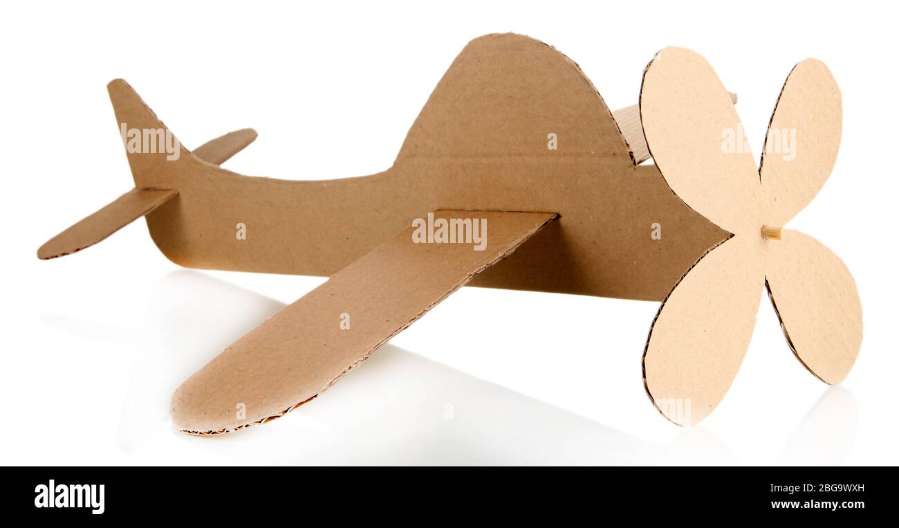 Toy airplane isolated on white Stock Photo - Alamy