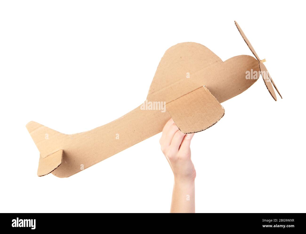 Toy airplane isolated on white Stock Photo - Alamy