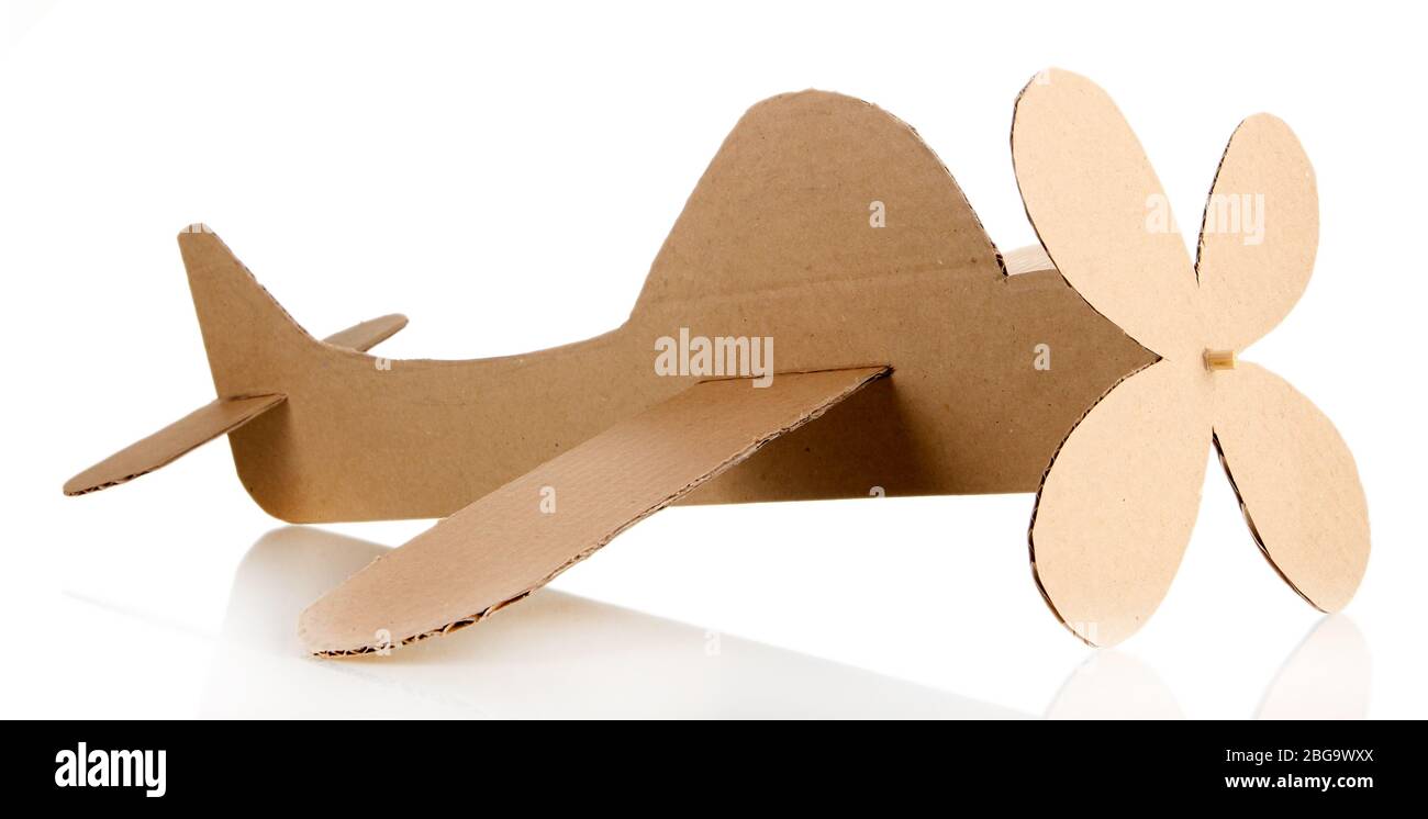 Toy airplane isolated on white Stock Photo - Alamy
