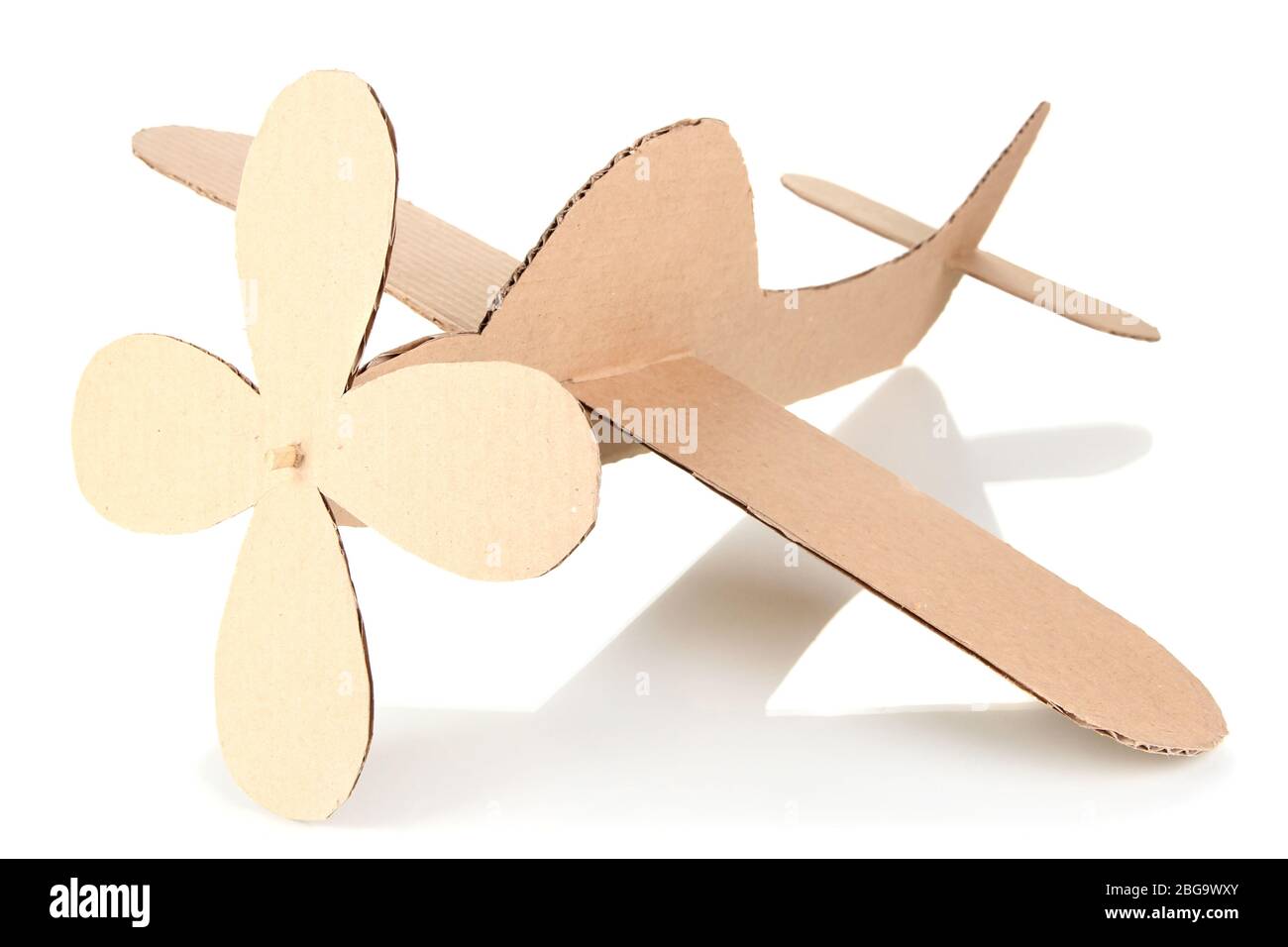 Toy airplane isolated on white Stock Photo - Alamy