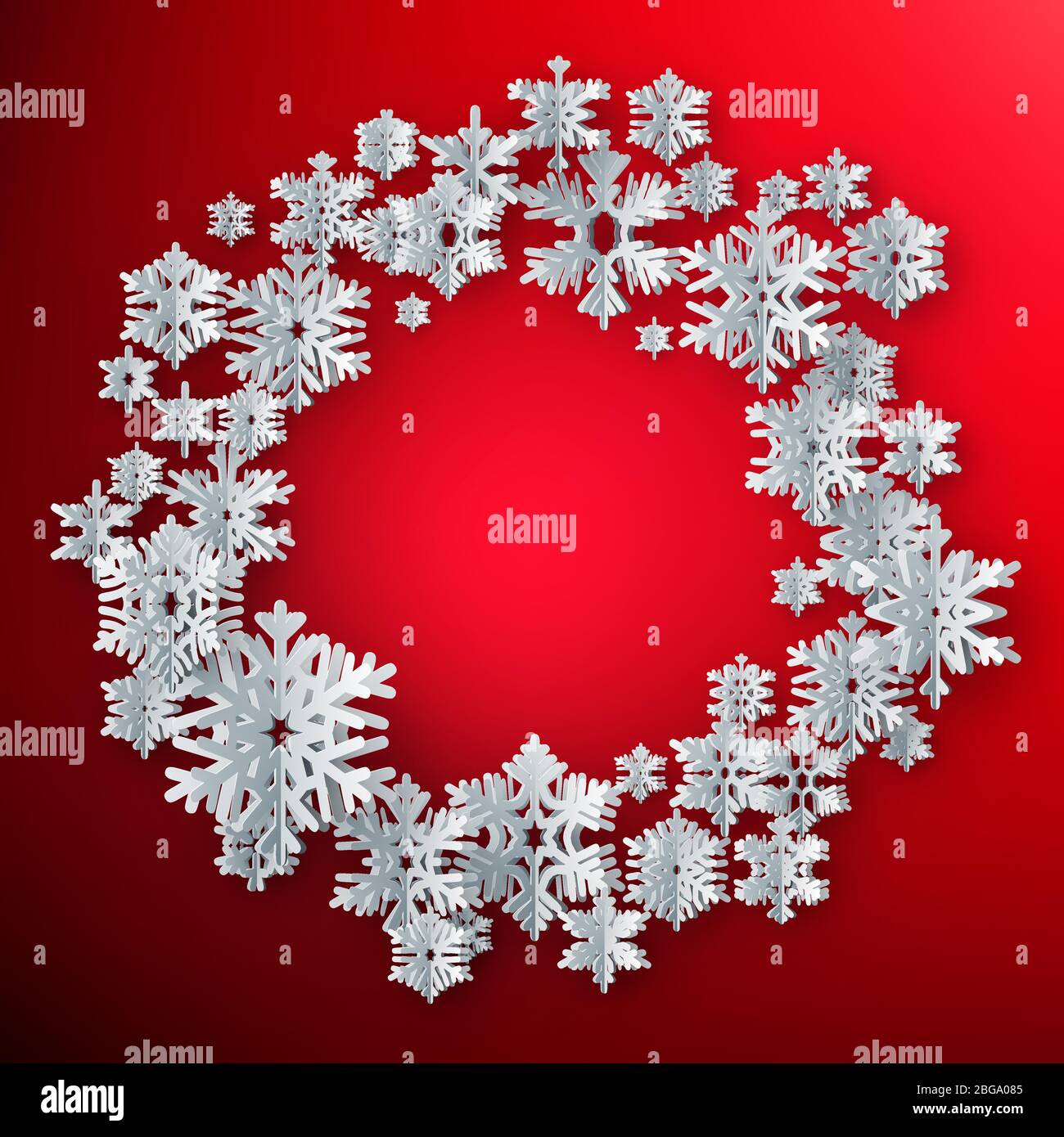 Christmas background with snowflakes. EPS 10 vector file Stock Vector