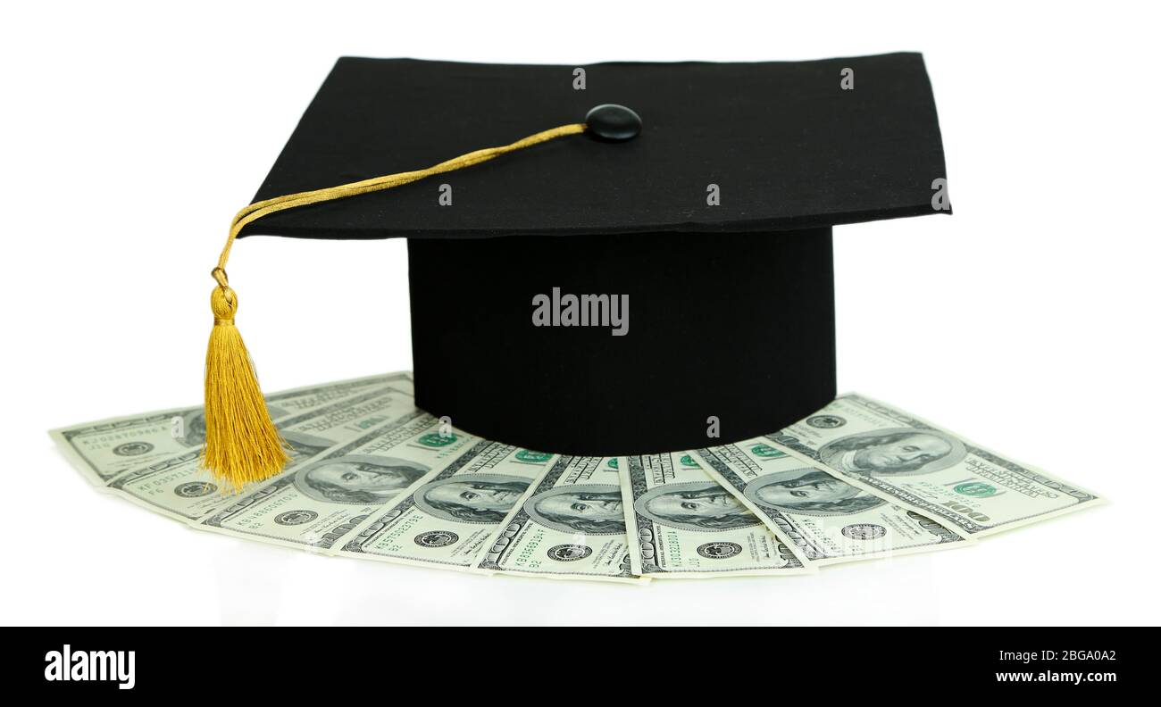 Money for graduation or training isolated on white Stock Photo Alamy