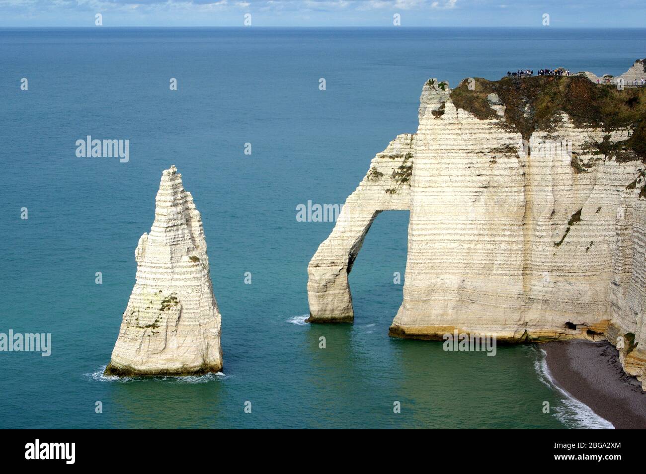 Famous cliffs of Etretat in France, Normandy Stock Photo - Alamy