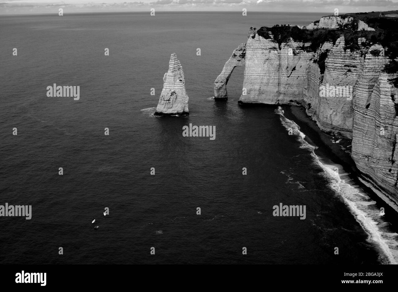 Famous cliffs of Etretat in France, Normandy Stock Photo - Alamy
