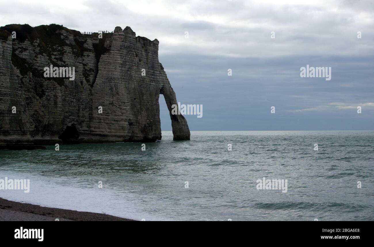 Famous cliffs of Etretat in France, Normandy Stock Photo - Alamy