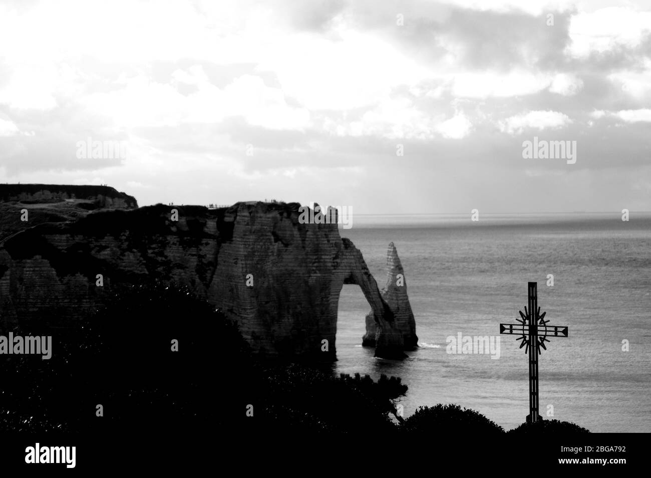 Famous cliffs of Etretat in France, Normandy Stock Photo - Alamy