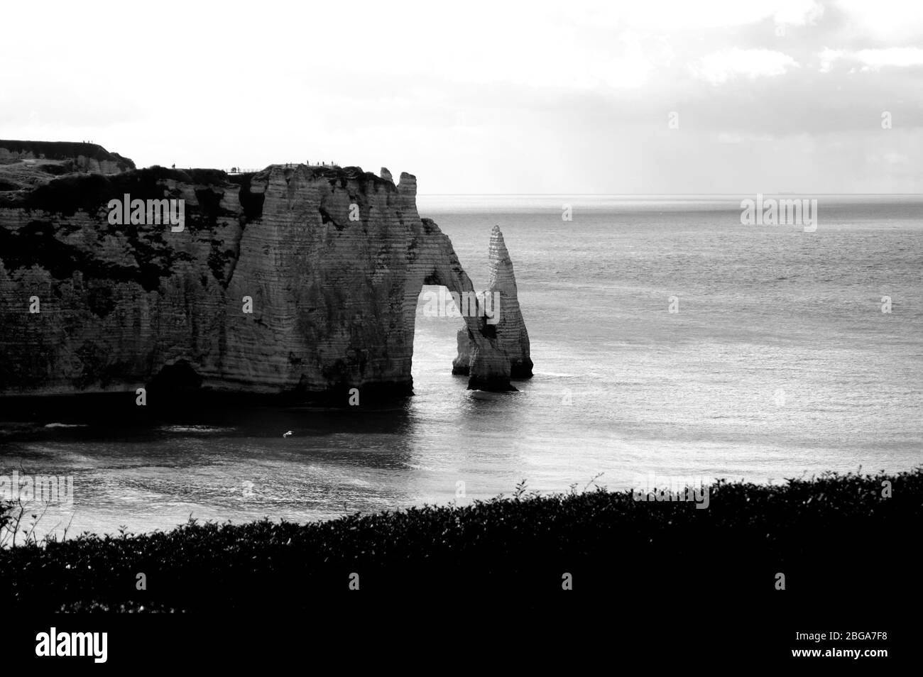 Famous cliffs of Etretat in France, Normandy Stock Photo - Alamy