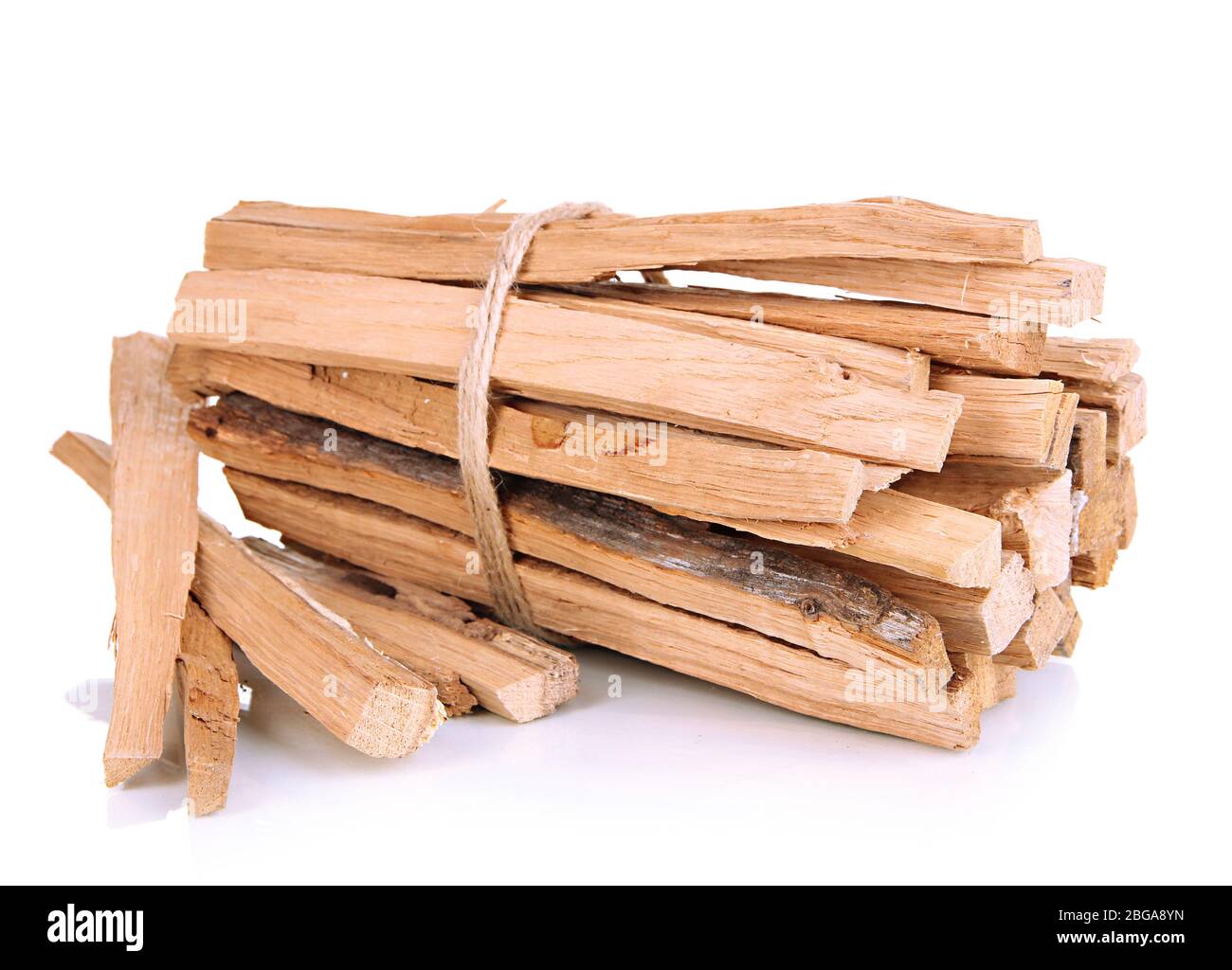Stack of firewood isolated on white Stock Photo - Alamy
