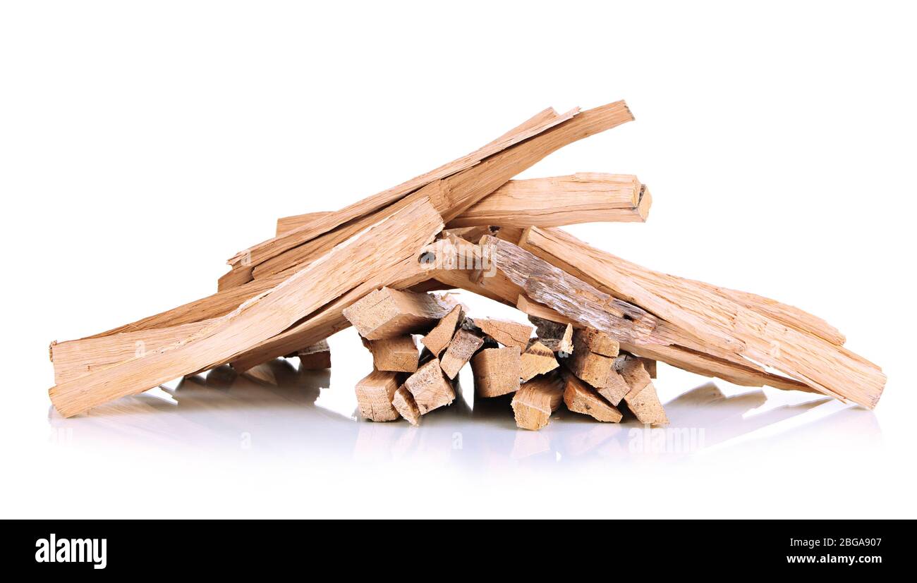 Stack of firewood isolated on white Stock Photo - Alamy