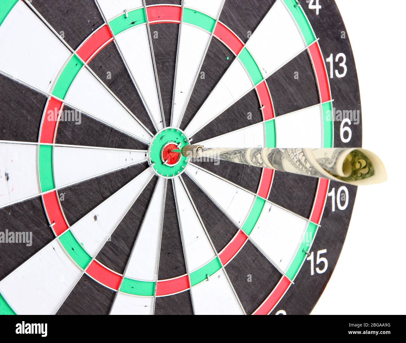 Money dart and target close up. Concept of success Stock Photo Alamy