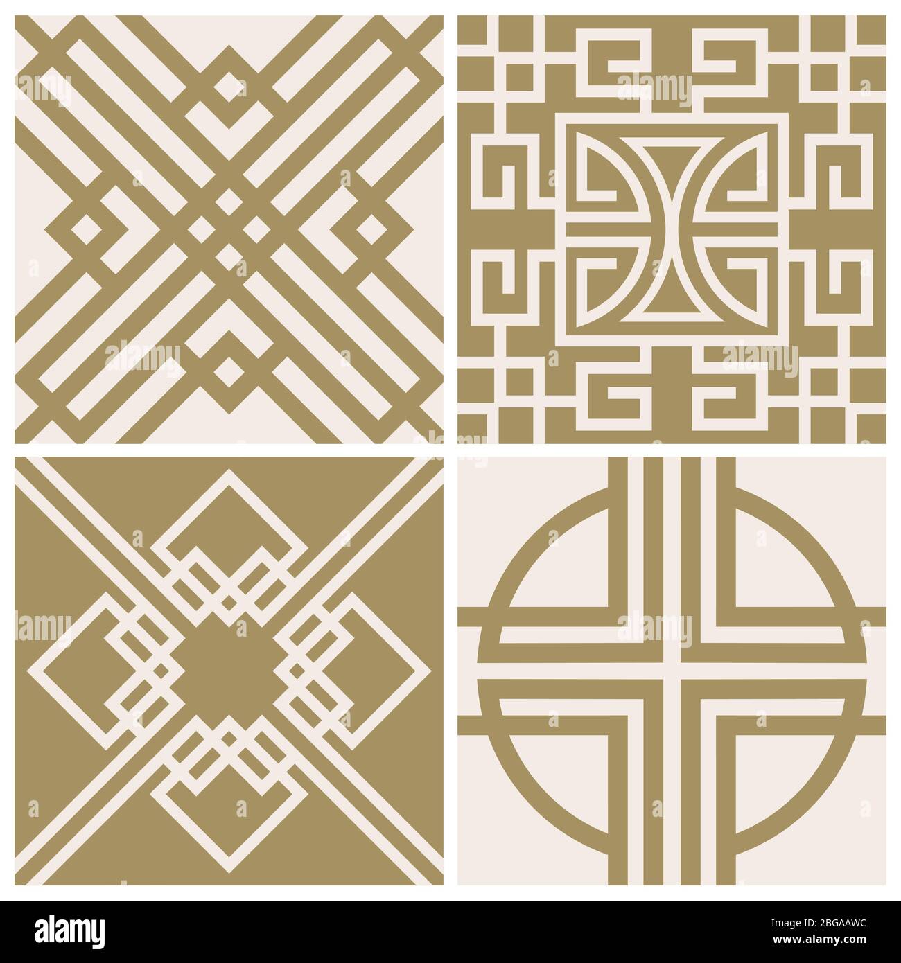 Traditional korean door and window ornament, chinese wall design, japan  frames vector set. Traditional chinese decoration illustration Stock Vector  Image & Art - Alamy