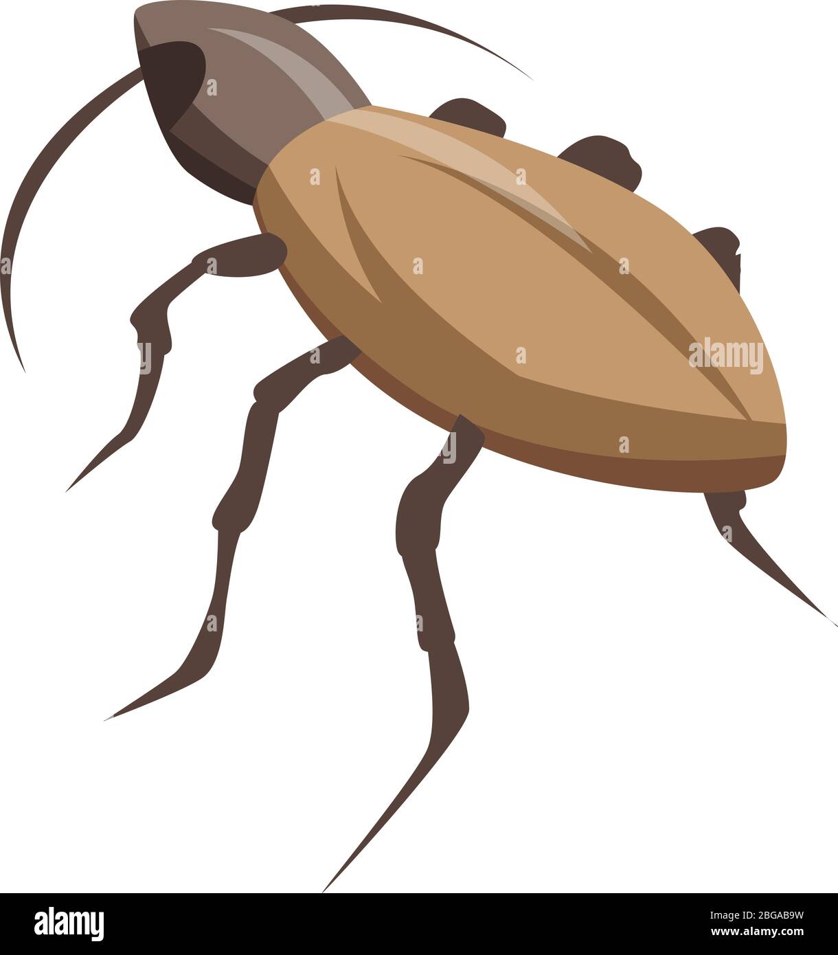 Cockroach beetle icon, isometric style Stock Vector