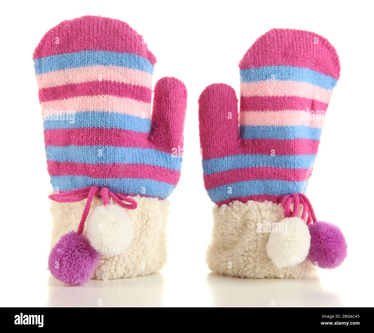white toddler mittens