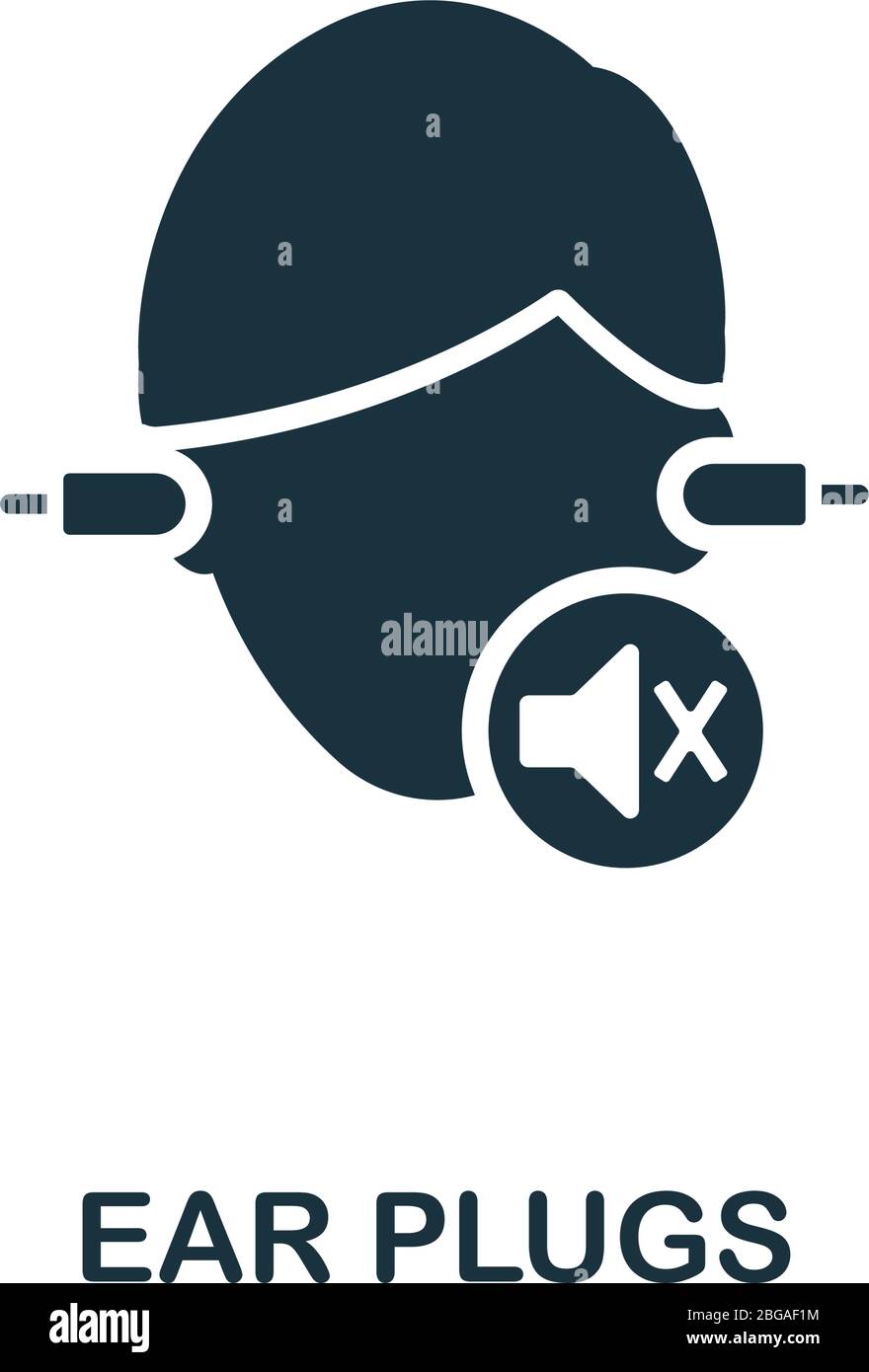 Ear Plugs icon. Simple illustration from personal protection collection