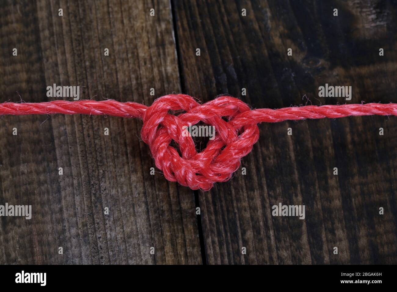 Heartstring Rope Shape Heart tied string symbol valentines hi-res stock photography and images ...