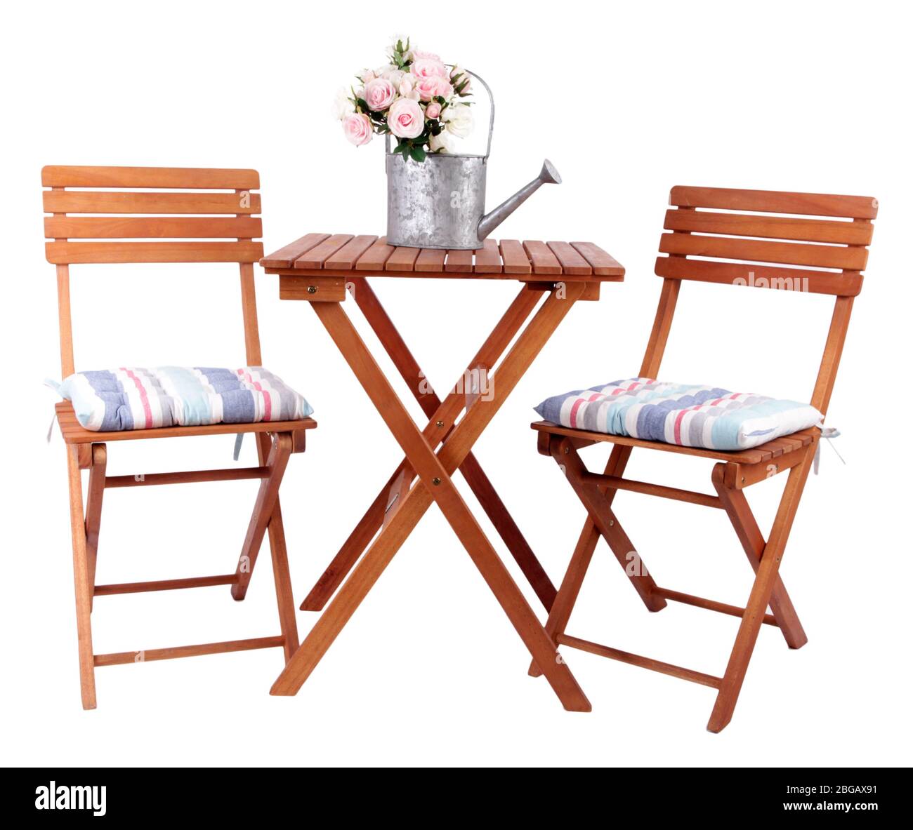 Metal garden chairs Cut Out Stock Images & Pictures - Alamy