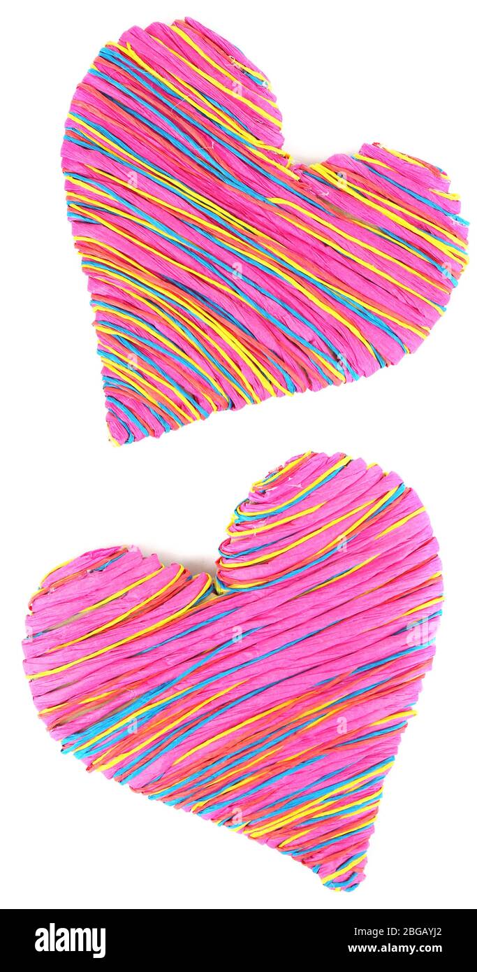 Decorative heart isolated on white Stock Photo - Alamy