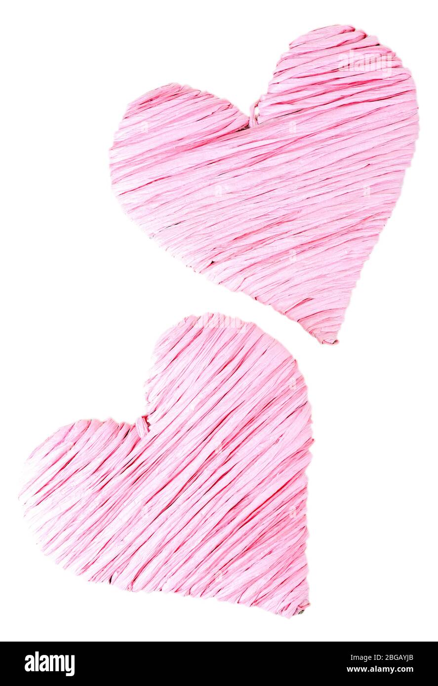 Decorative heart isolated on white Stock Photo - Alamy