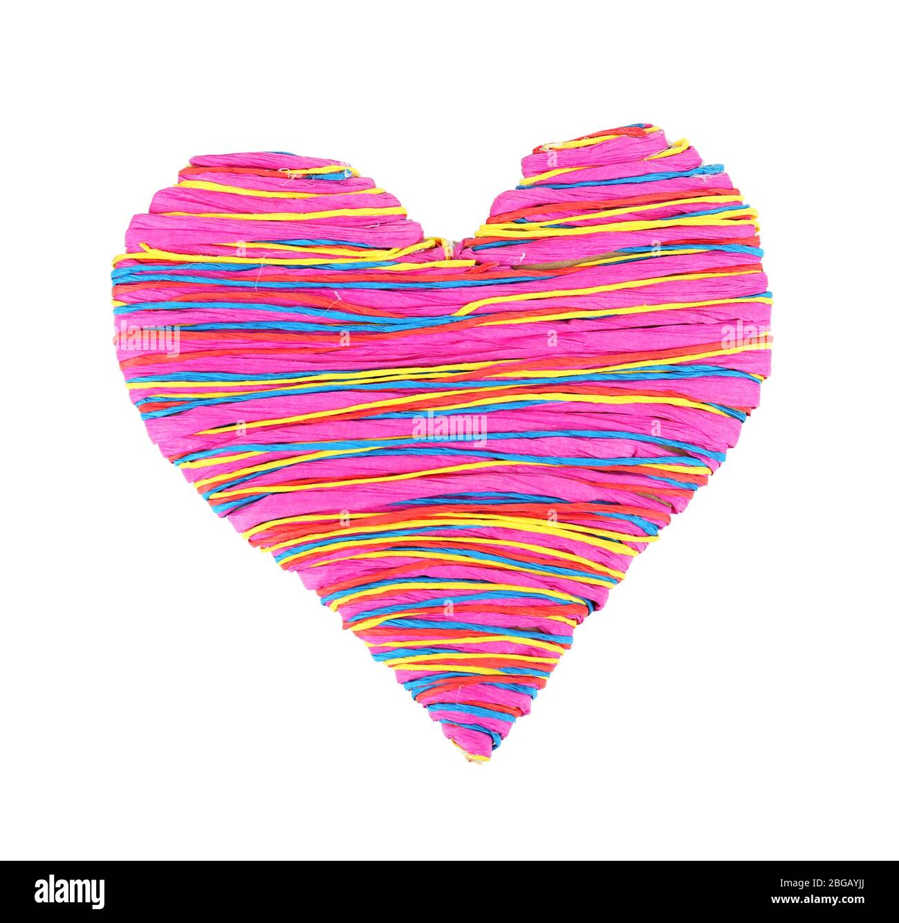 Decorative heart isolated on white Stock Photo - Alamy