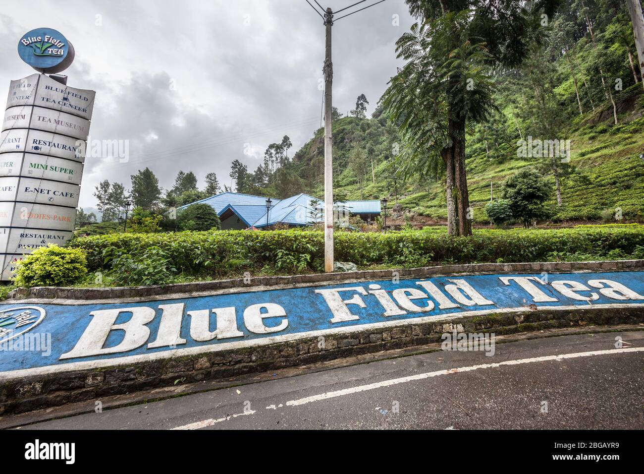 Nuwara Eliya, Sri Lanka. July 25, 2016: Tea factory near Nuwara Eliya ...