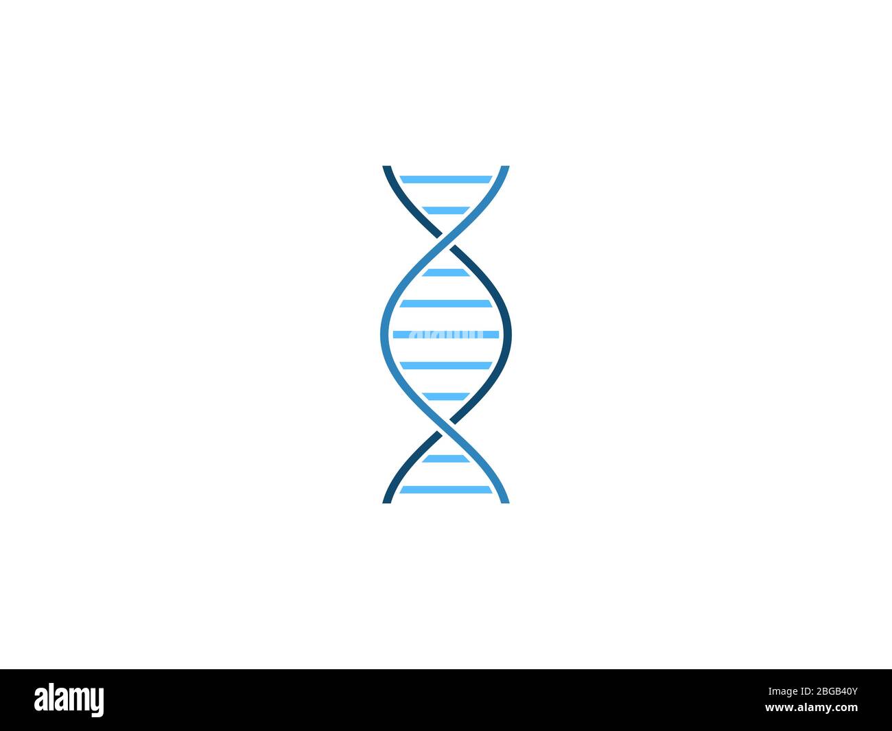 Chromosome, dna, genetic icon. Vector illustration, flat design. Stock Vector