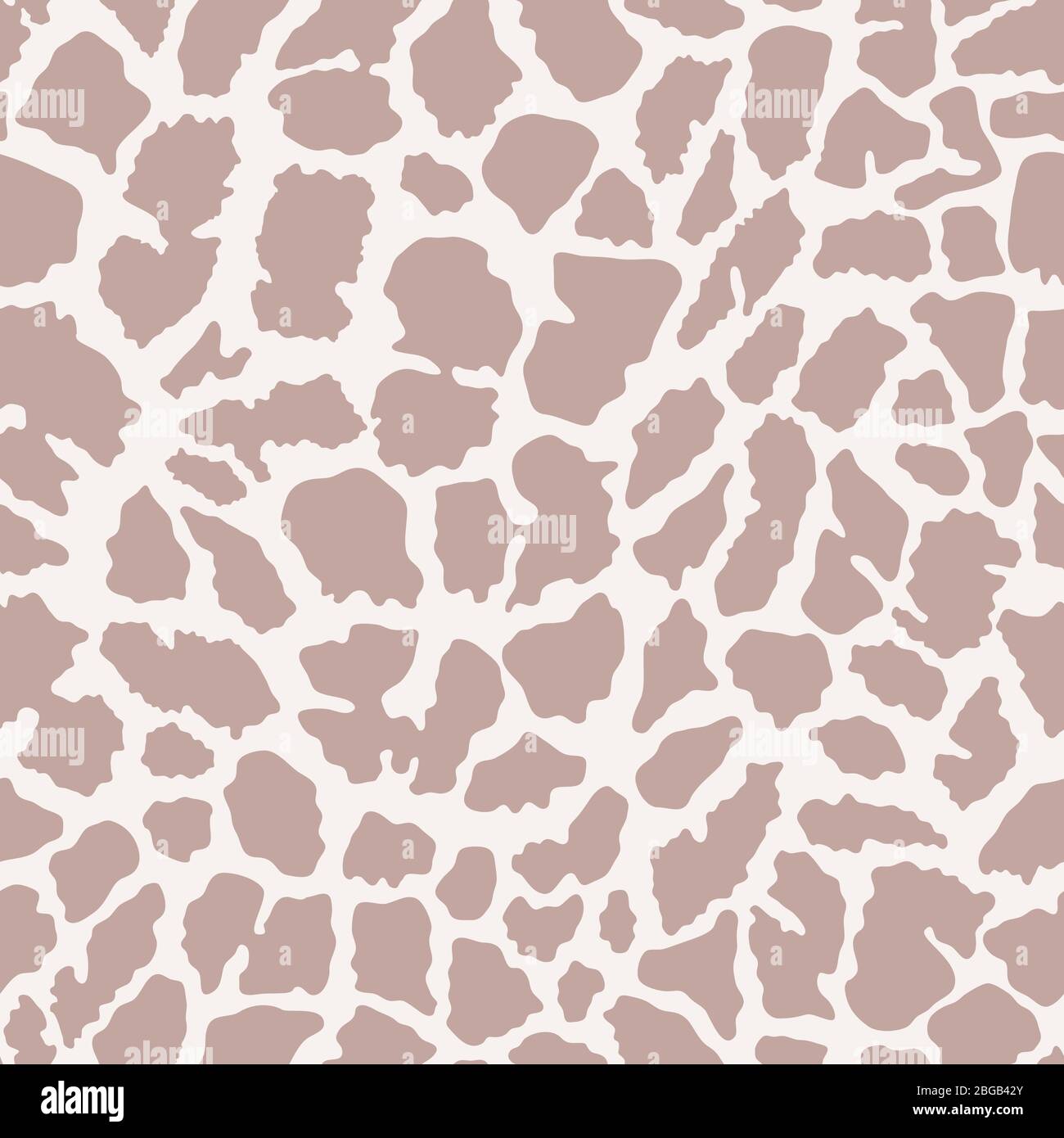 Giraffe skin seamless african animal pattern vector illustration. Sand colors print. Camelopard pelage. Stock Vector