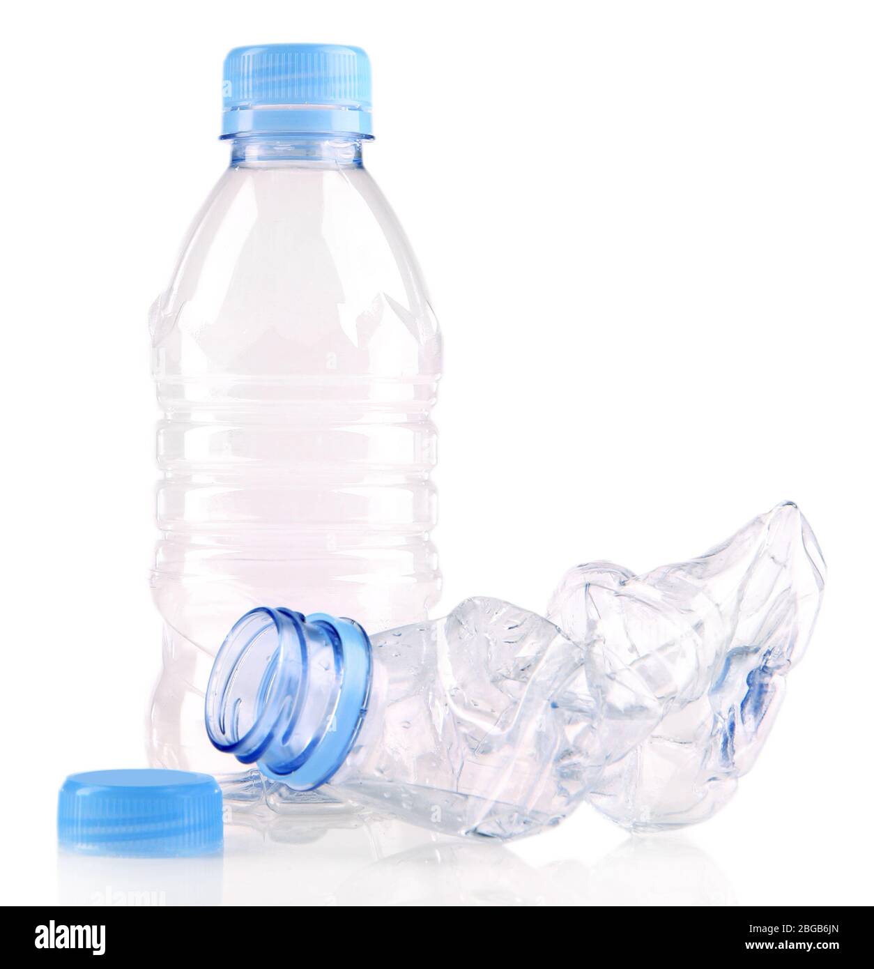 Plastic bottle isolated on white Stock Photo