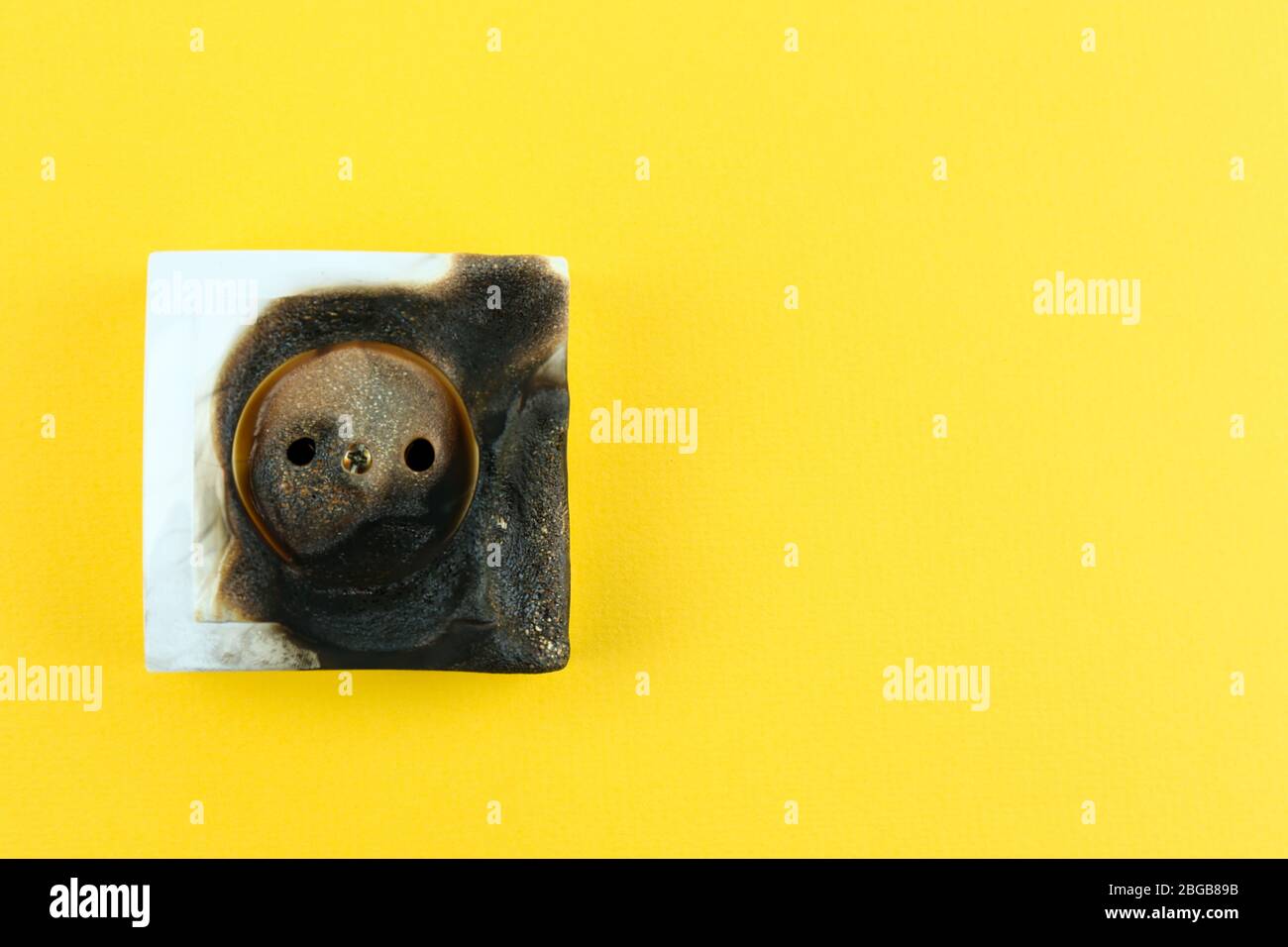 Burned Electrical Socket High Resolution Stock Photography and Images