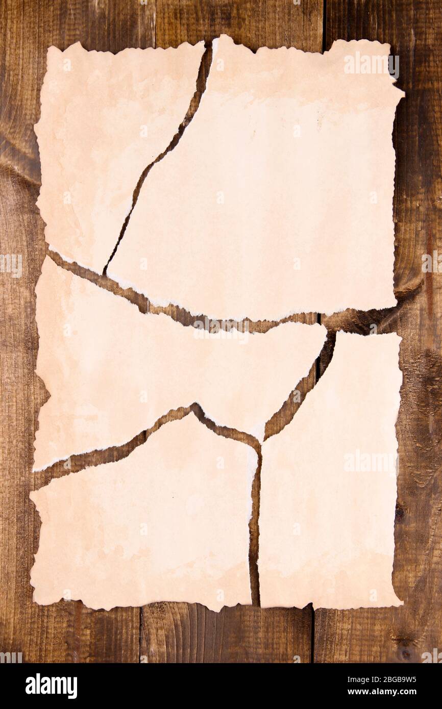 Color On Paper Rapped Ripped paper three pieces hi-res stock photography and images - Alamy