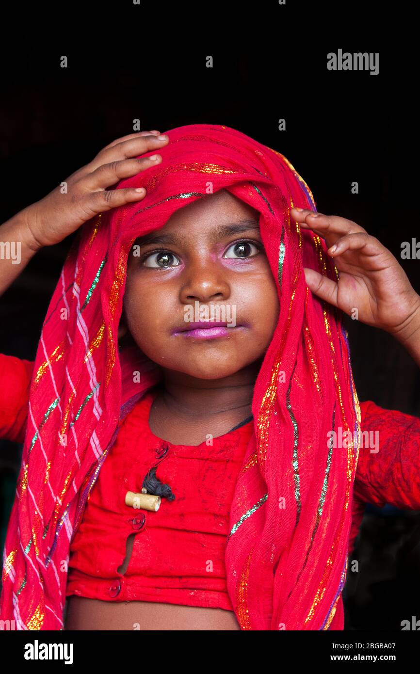 Simple Girl Village Bangladesh Stock Photo 2332334591