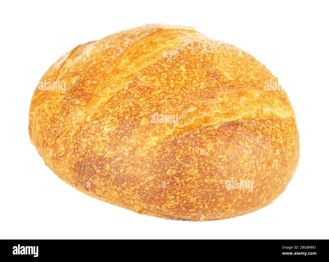 Loaf of bread isolated on white Stock Photo - Alamy