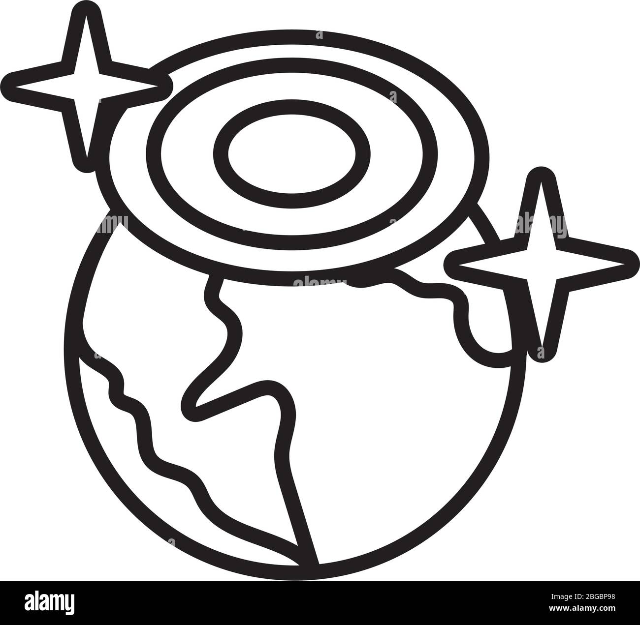 world planet earth with storm line style Stock Vector Image & Art - Alamy