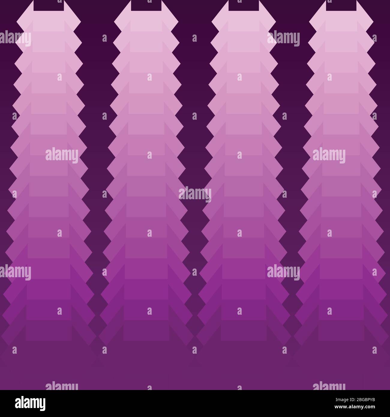 halftone star and geometric shape purple background, vector illustration Stock Vector