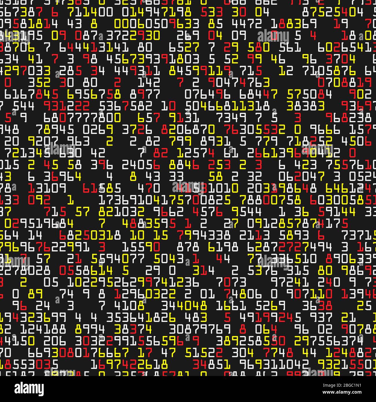 Red Yellow And White Numbers Letters In Random Order On White Stock red-yellow-and-white-numbers-letters-in-random-order-on-white-stock
