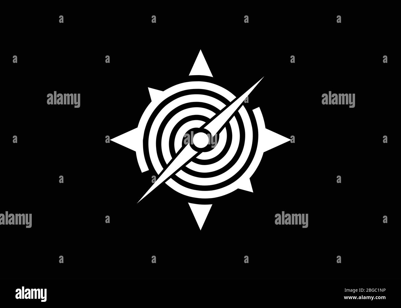 Creative Compass Concept Logo Design Template. Compass Logo sign and