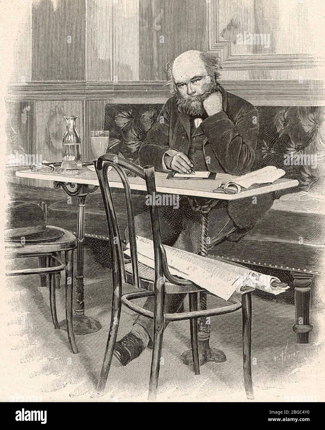 PAUL VERLAINE (1844-1896) French poet Stock Photo