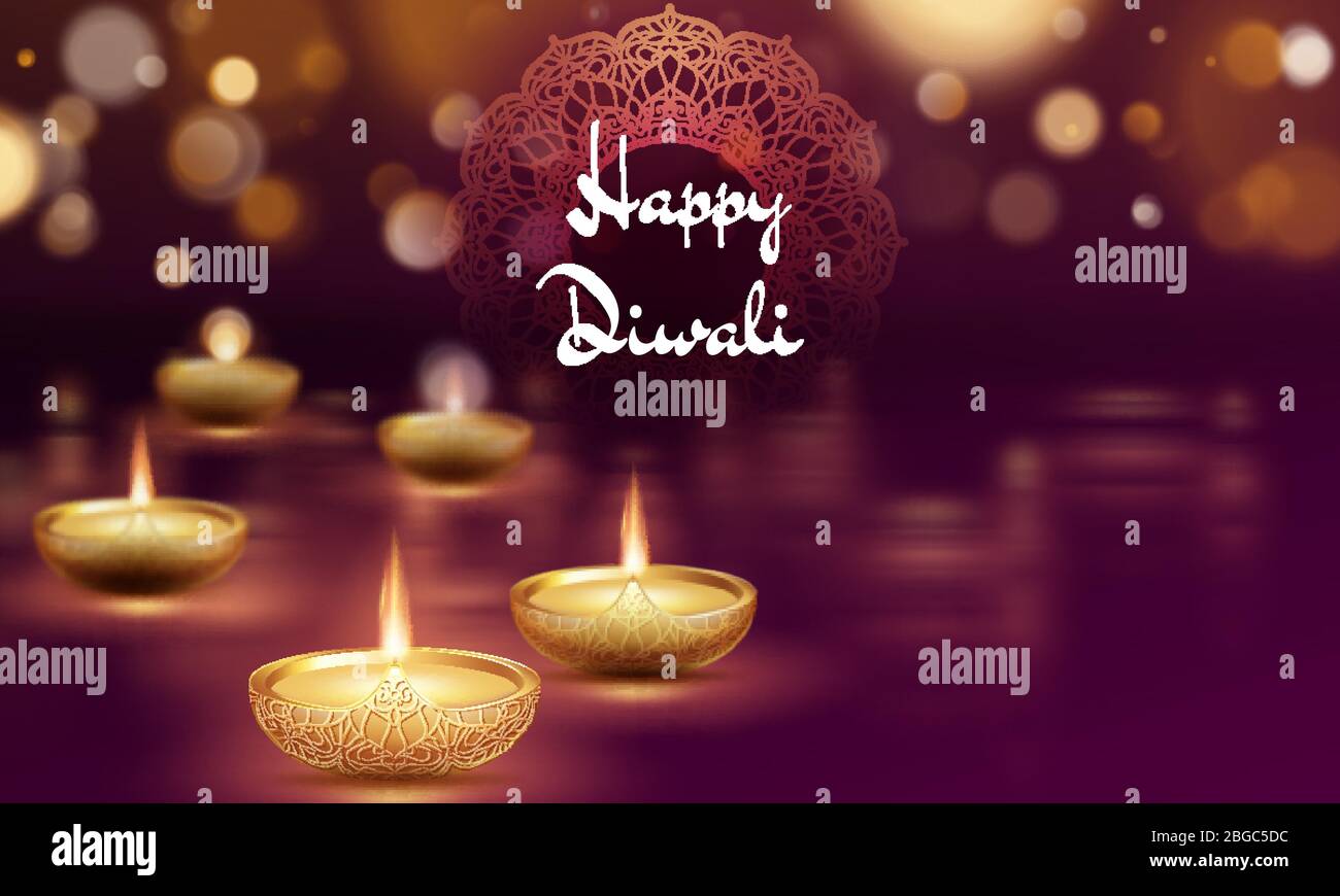Happy diwali diya oil lamp template. Indian deepavali hindu ...