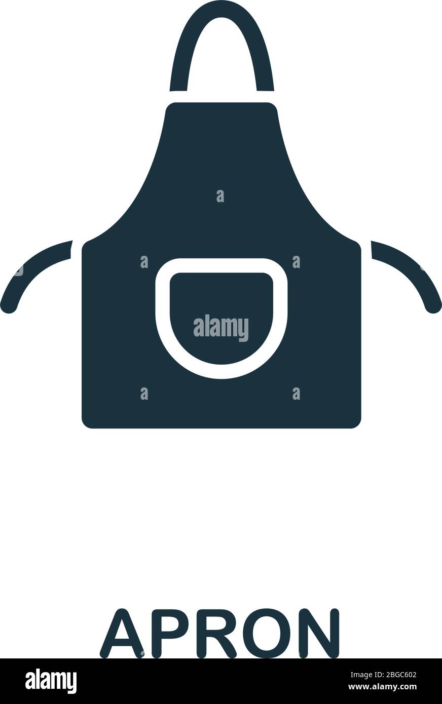 Apron icon. Simple illustration from personal protection collection