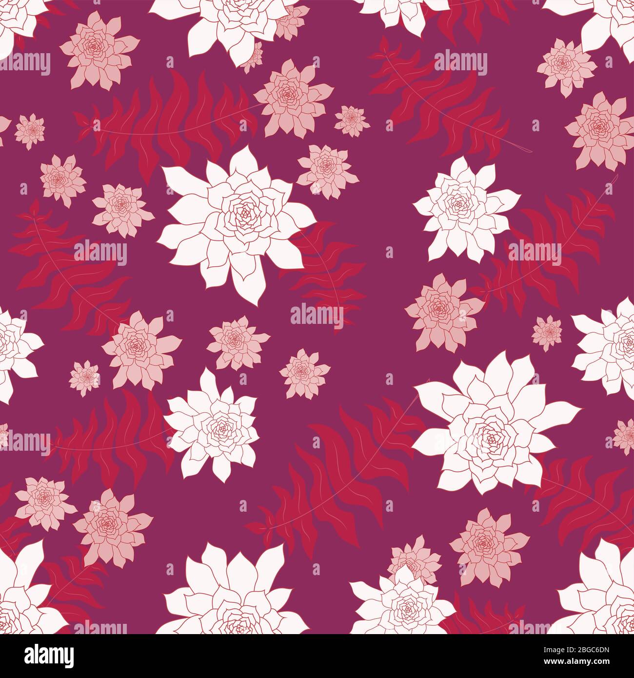 Floral seamless repeat pattern with romantic, spring vibes Stock Vector ...
