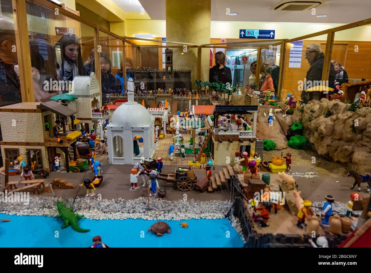 Playmobil diorama in Castelldefels, Catalonia, Spain Stock Photo - Alamy